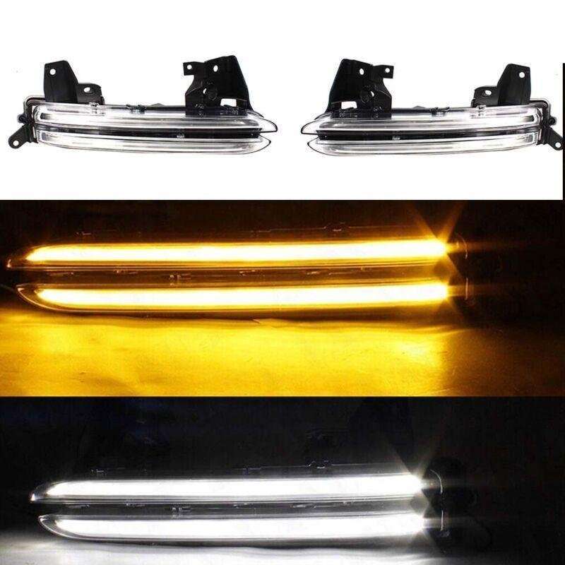 Front Fog Light Driving LED DRL Lamp For Porsche Panamera 2014-2017 GTS Pair