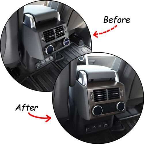 Vent Cover Rear AC Air Outlet Oak Wood Grain For Land Rover Discovery 5 2021-23