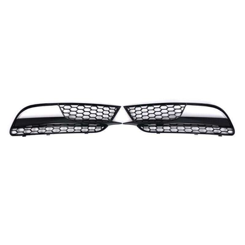 Black Front Bumper Fog Light Lamp Grille Covers For Audi A5 2012-2016 Pair