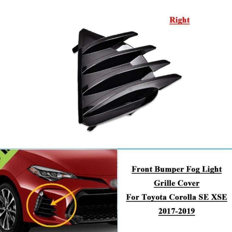Front Bumper Fog Light Grille Cover For Toyota Corolla SE XSE 2017-2019 Right