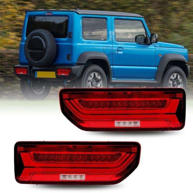 Red Lens Tail Light For Suzuki Jimny 2019-2024 Rear Brake Lamp W/ Turn Reflector