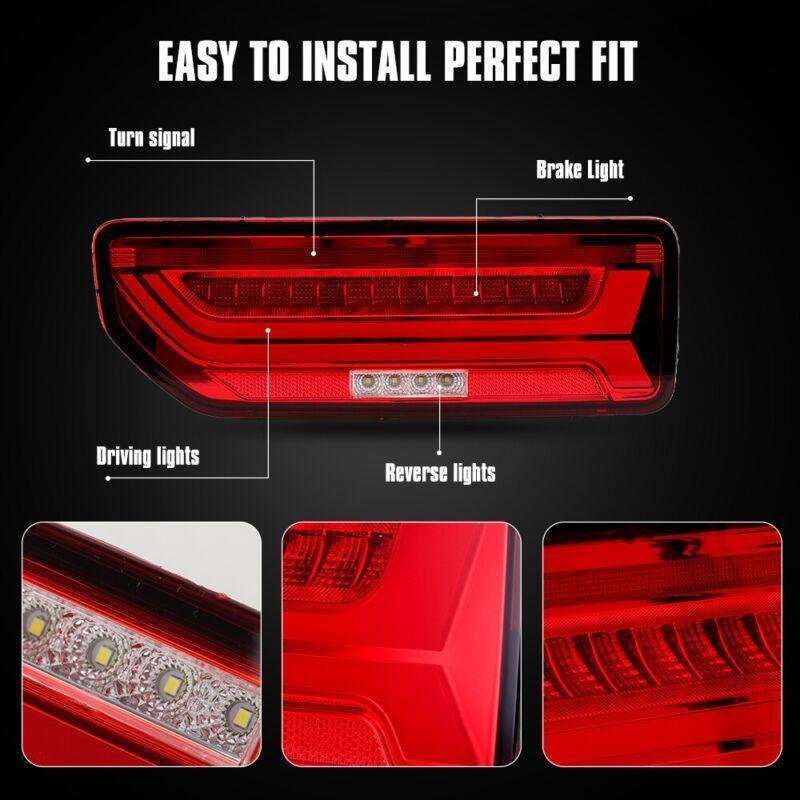 Red Lens Tail Light For Suzuki Jimny 2019-2024 Rear Brake Lamp W/ Turn Reflector