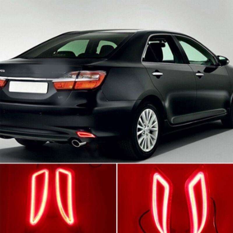 LED Rear Brake Taillight Bumper Reflector Light For Toyota Camry 15-17 Pair B