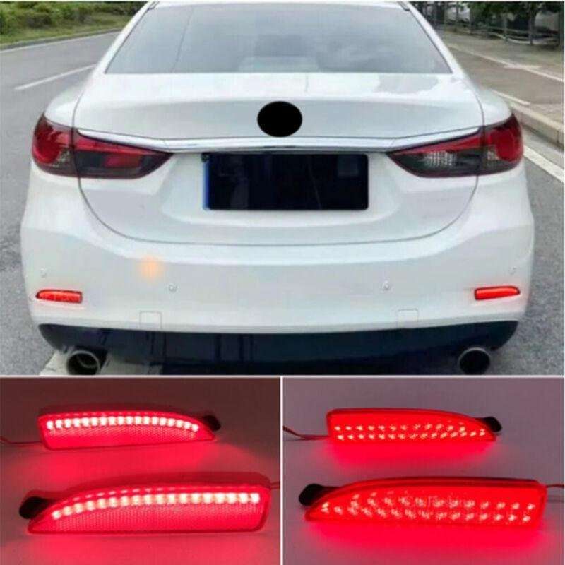 LED Rear Taillight Bumper Reflector Light For Mazda 3 Axela/ 5 / 6 Atenza Pair