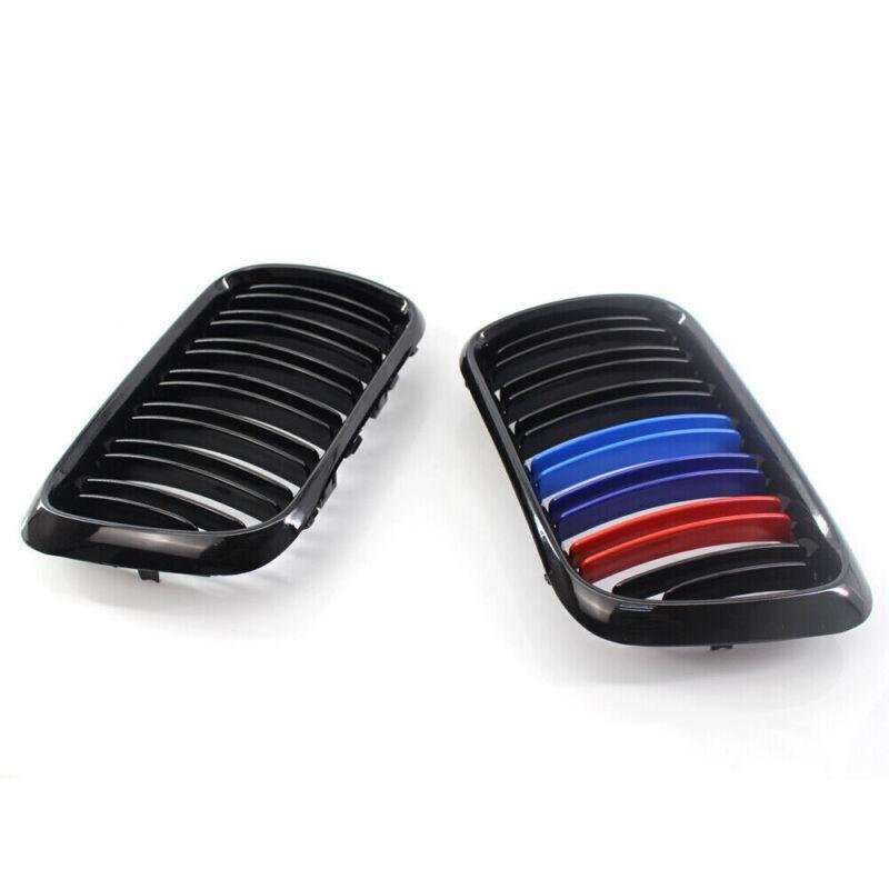 Gloss Black M-Color Dual Slat Front Grille Fit for BMW E36 1997-1999 Grill