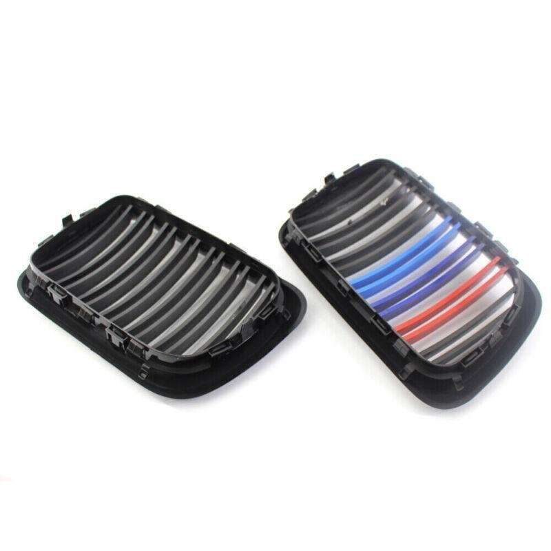 Gloss Black M-Color Dual Slat Front Grille Fit for BMW E36 1997-1999 Grill