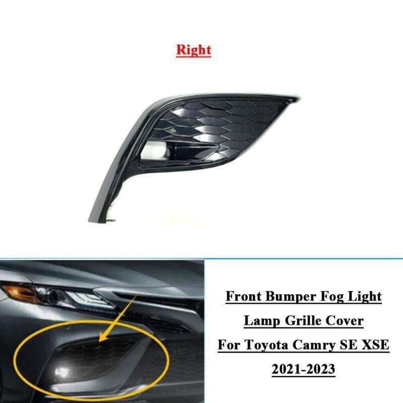 Front Bumper Fog Light Grille Cover For Toyota Camry SE XSE 2021-2023 Right