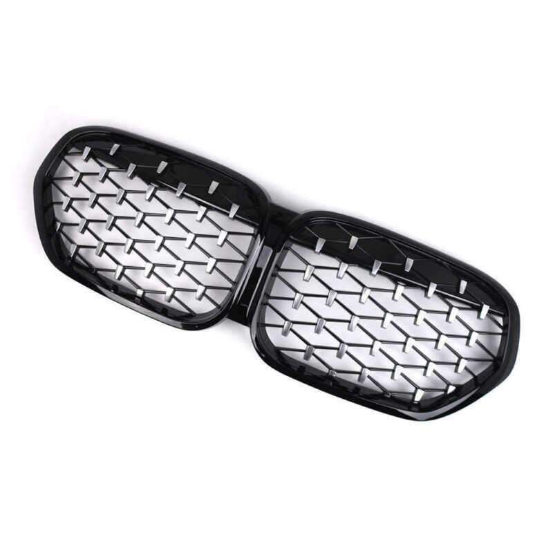 For BMW X1 F48 F49 LCI 2020-2023 Front Kidney Center Diamond Metor Grille Grill