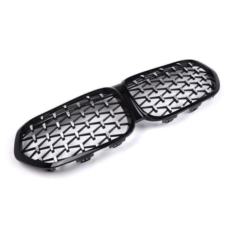 For BMW X1 F48 F49 LCI 2020-2023 Front Kidney Center Diamond Metor Grille Grill