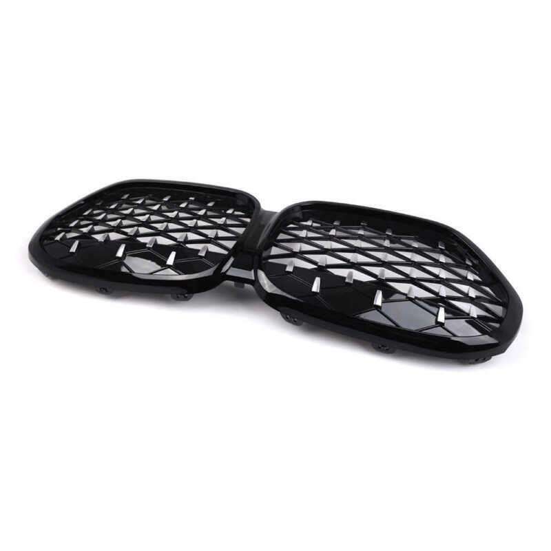 For BMW X1 F48 F49 LCI 2020-2023 Front Kidney Center Diamond Metor Grille Grill