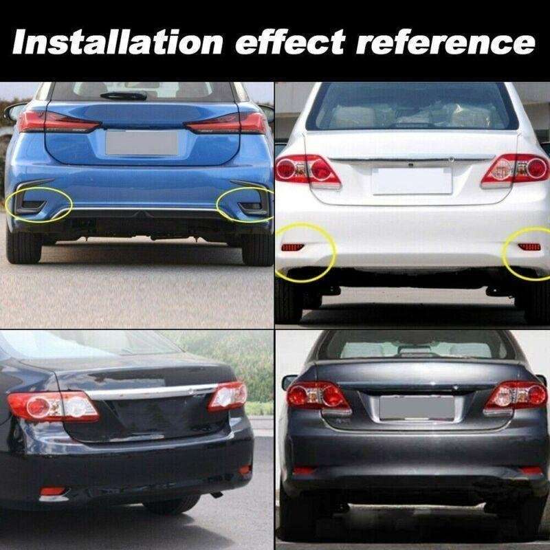 LED Rear Bumper Reflector Brake Lights Set For Toyota Corolla Lexus 2011-2013