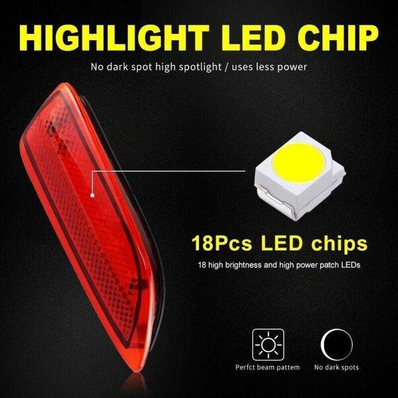 LED Rear Bumper Reflector Brake Lights Set For Toyota Corolla Lexus 2011-2013