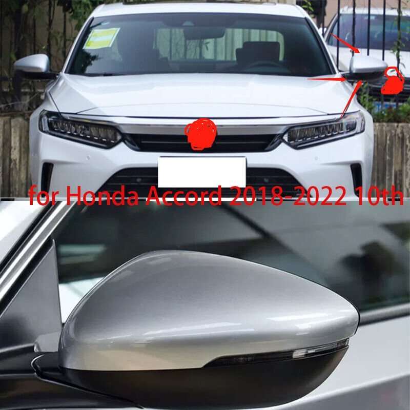 Sliver Right For Accord 2018-2022 10th Side Door Mirror Cover left Replace 1pcs