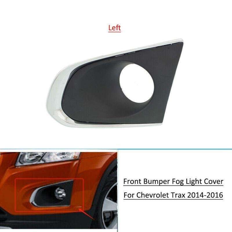 Left Front Bumper Bezel Fog Light Lamp Covers For Chevy Chevrolet Trax 2014-2016