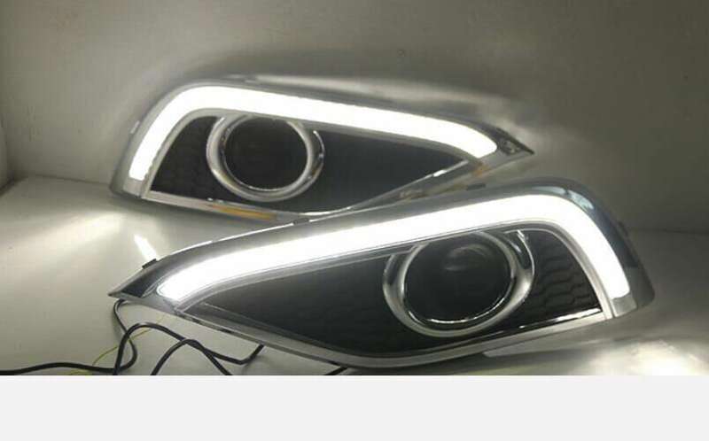 For Honda CRV CR-V 2012-2014 Led Front Bumper Fog Light White Color Light Guide