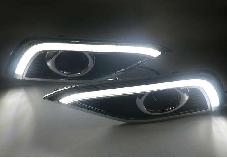 For Honda CRV CR-V 2012-2014 Led Front Bumper Fog Light White Color Light Guide