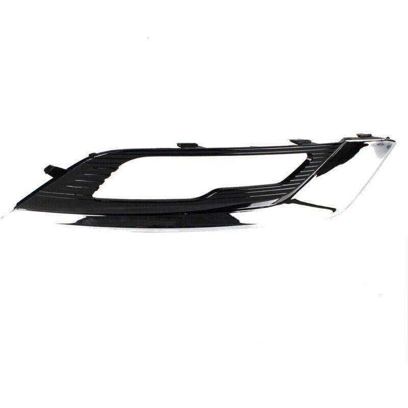 Front Bumper Fog Light Grille Bezel Cover For Ford Fusion 2017 2018 Chrome Pair