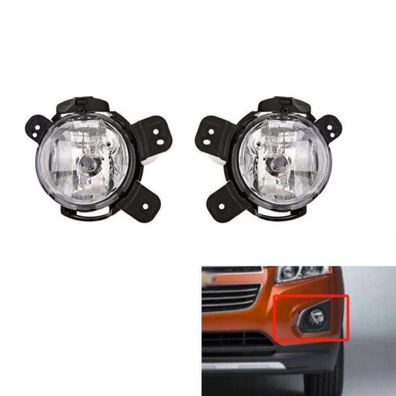 Fits Chevy Trax 2014-2016 Front Bumper Fog Lamp Driving Light Cover Grille Pair