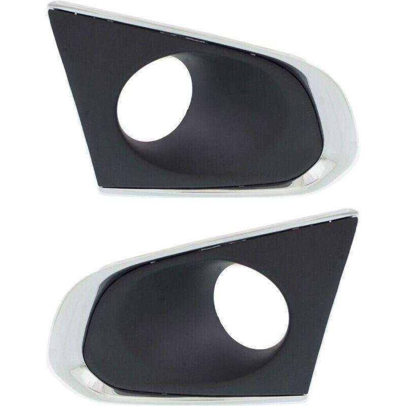 Fits Chevy Trax 2014-2016 Front Bumper Fog Lamp Driving Light Cover Grille Pair