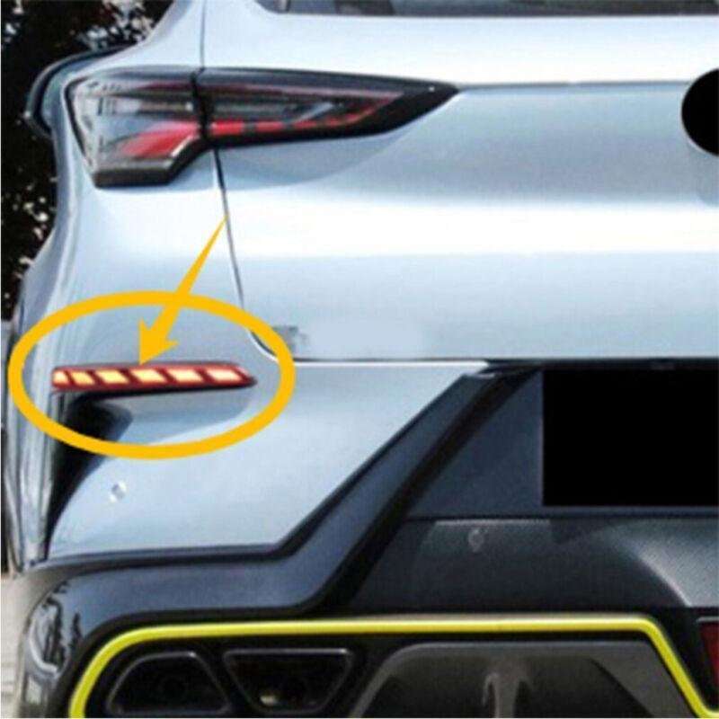 2x Red Rear Brake Taillight Bumper Reflector Lights For Changan UNI-T 2020-2022