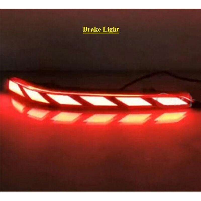2x Red Rear Brake Taillight Bumper Reflector Lights For Changan UNI-T 2020-2022