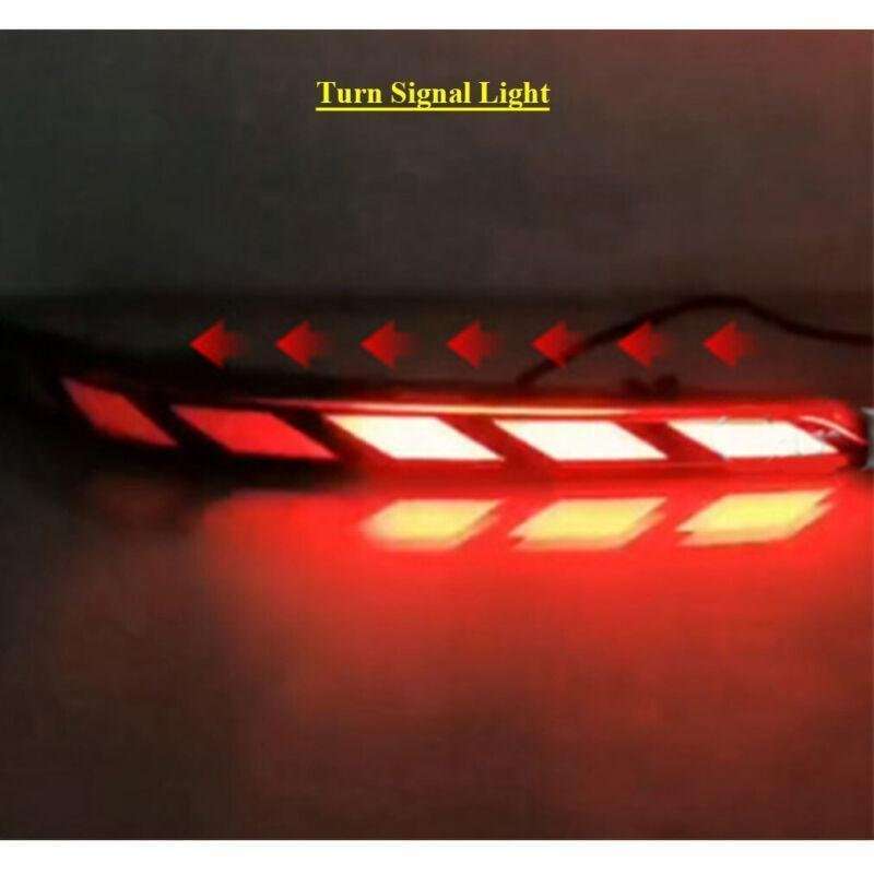 2x Red Rear Brake Taillight Bumper Reflector Lights For Changan UNI-T 2020-2022