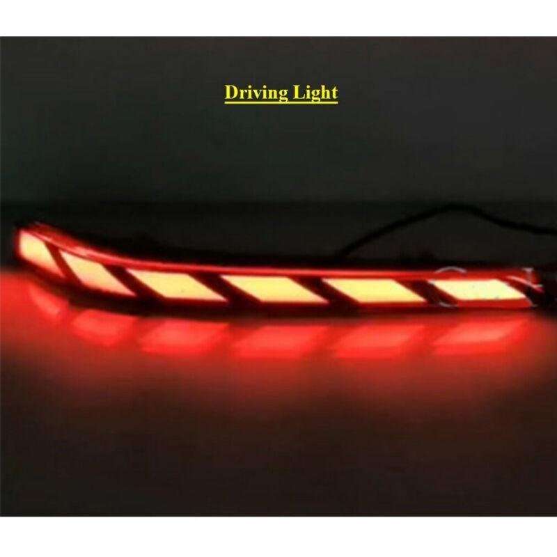 2x Red Rear Brake Taillight Bumper Reflector Lights For Changan UNI-T 2020-2022