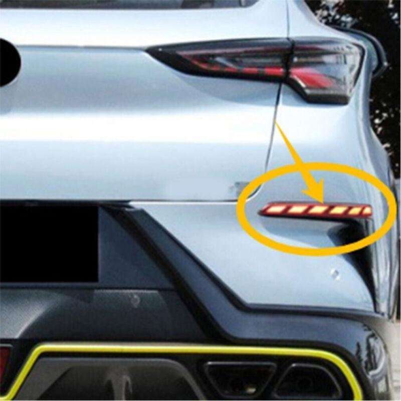 2x Red Rear Brake Taillight Bumper Reflector Lights For Changan UNI-T 2020-2022