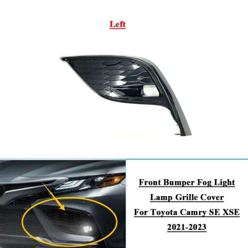 Front Bumper Fog Light Grille Cover For Toyota Camry SE XSE 2021-2023 Left