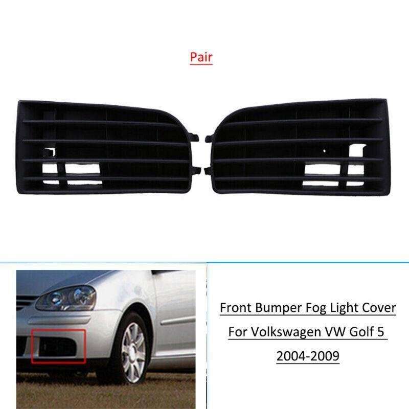 Front Bumper Grille Fog Light Trim Cover For Volkswagen VW Golf 5 2004-2009 Pair