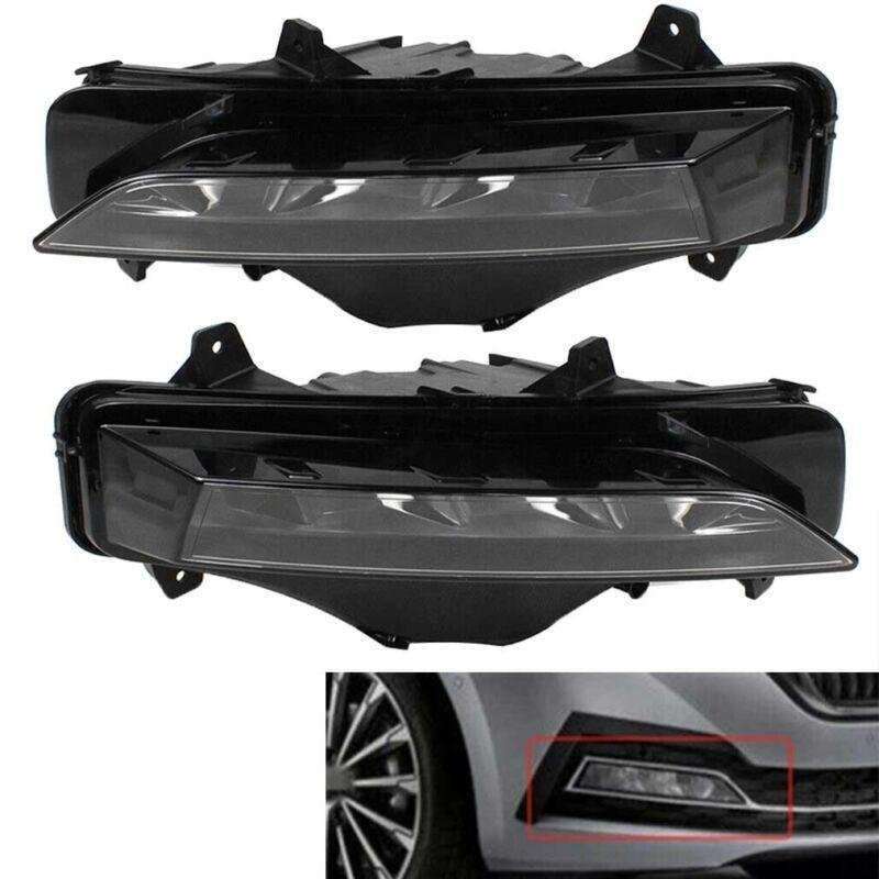 Fog Light Assembly Driving LED DRL Lamp For Skoda Octavia 2020 Pair