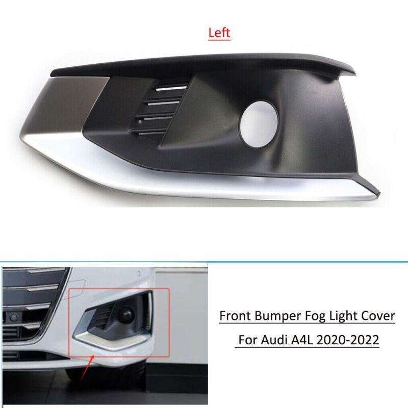 Front Bumper Fog Light Grille Cover Trim For Audi A4L 2020 2021 2022 Left Side
