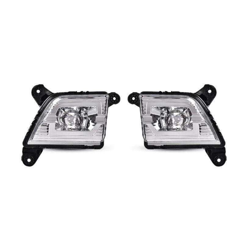 2x Front Bumper Fog Lights For Chevrolet Silverado 1500 2500 HD 2019-2022 B