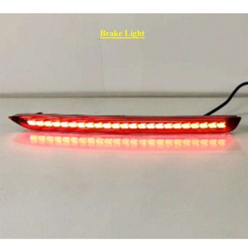 2x Red Rear Brake Taillight Bumper Reflector Lights For Cadillac CT5 2020-2023