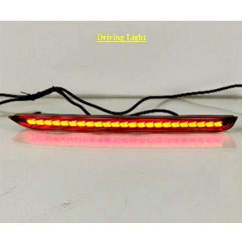 2x Red Rear Brake Taillight Bumper Reflector Lights For Cadillac CT5 2020-2023