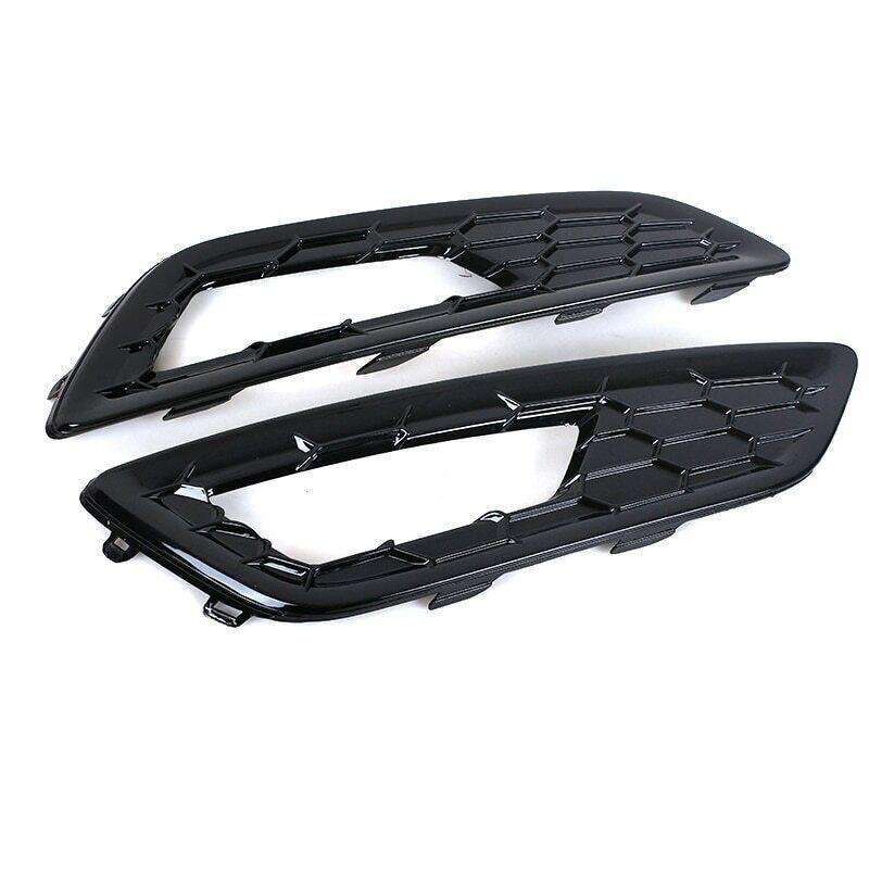 Front Bumper Fog Light Cover Grilles For 2015-2018 Ford Focus Sports SE Pair