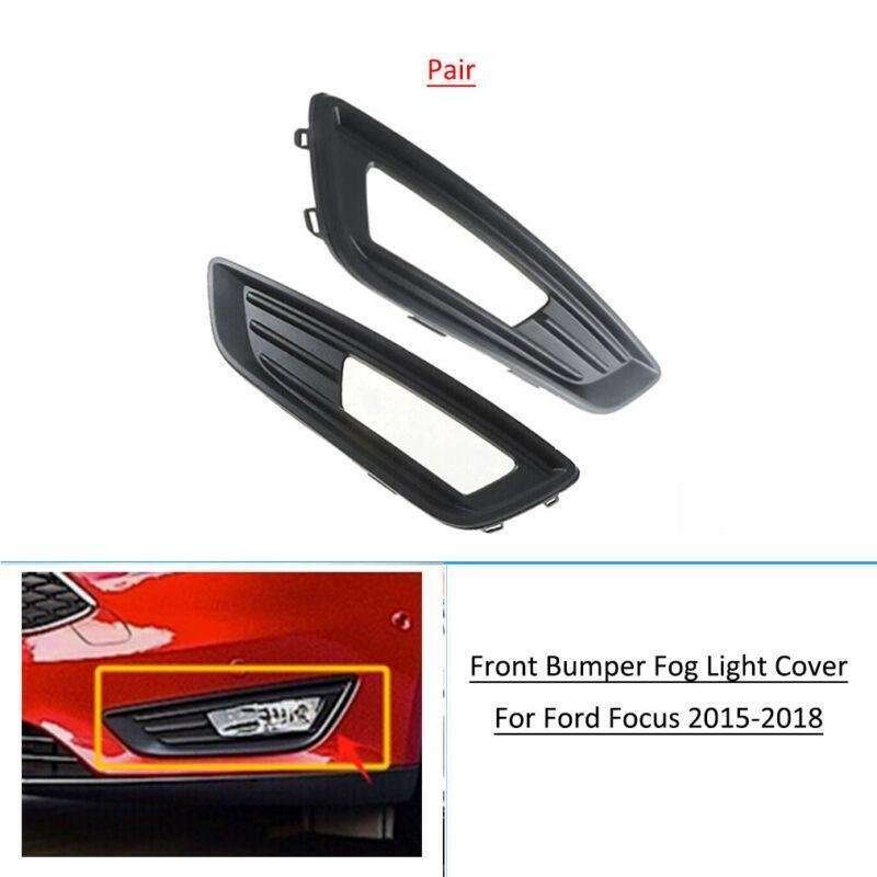 Bumper Fog Lamp Light Cover Trim Molding Bezel For Ford Focus 2015-2018 Pair