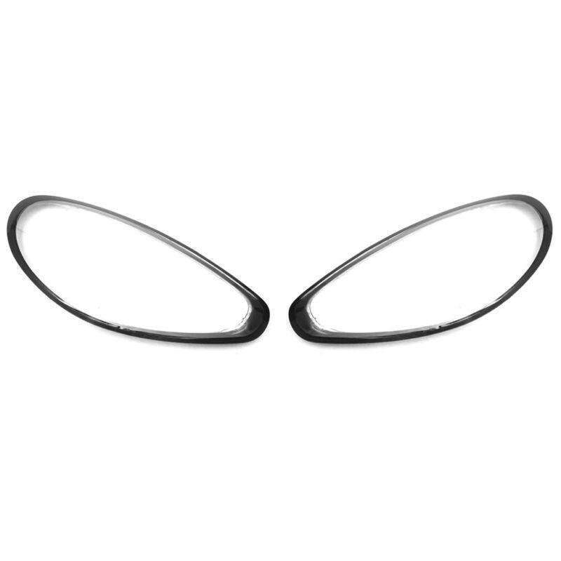 Headlight Headlamp Clear Lens Cover Pair For Porsche Panamera 2014 2015 2016
