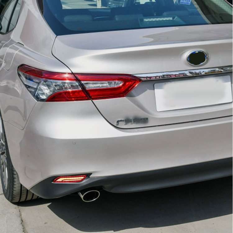 For 2018 2019 2020 Toyota Camry LED Rear Fog Light Tail Bumper Light 2PCS