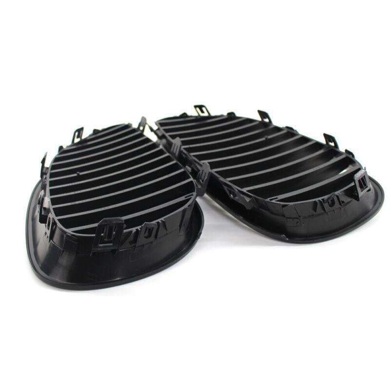 Pair of Matte Black Flat Front Grille Fit For BMW E60 E61 M5 5 Series 03-09