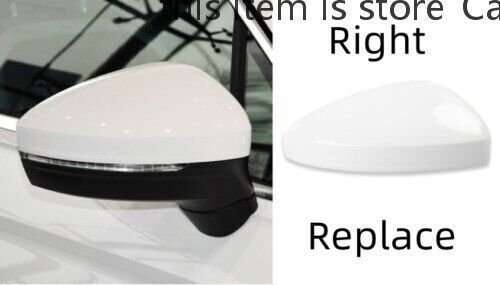 Right RearView Mirror Cover Replace For Volkswagen Tiguan 2018-2022 Pearl White