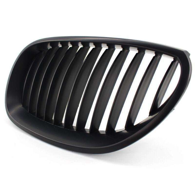 Pair of Matte Black Flat Front Grille Fit For BMW E60 E61 M5 5 Series 03-09