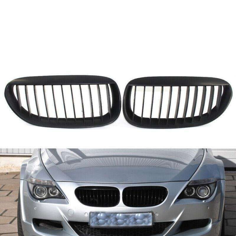 Pair of Matte Black Front Grille fit for BMW E63 E64 M6 630 645CI 650I
