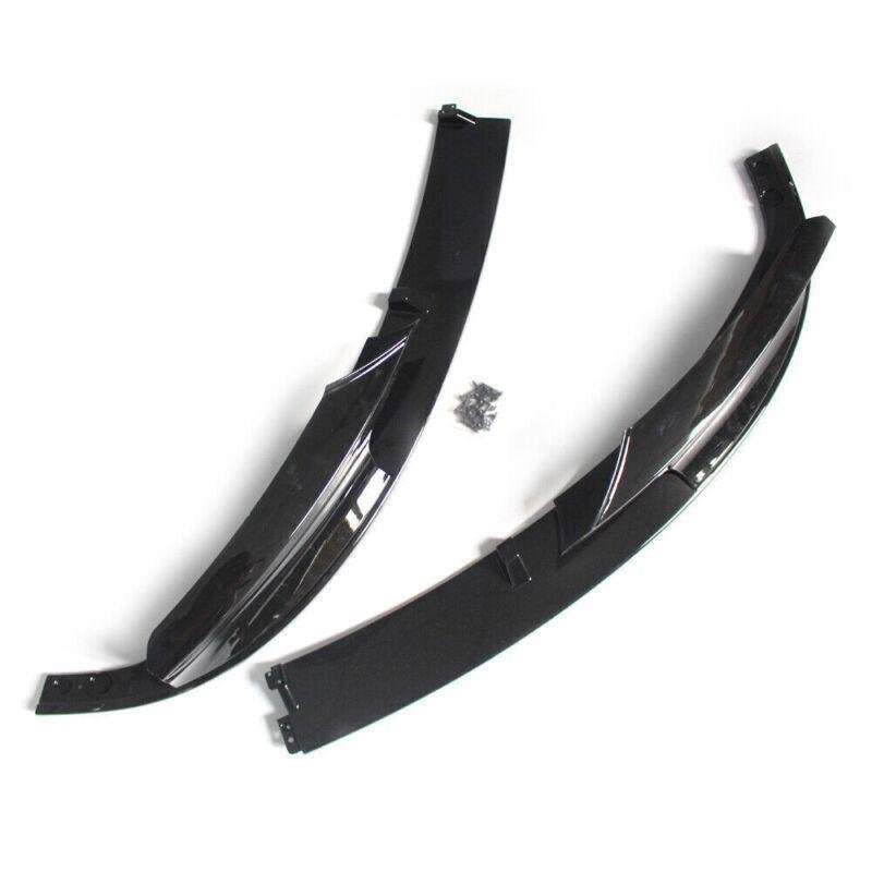 Pair of Front Lip Chin Bumper Body For BMW F30 M-Sport 12-18? Gloss Black Style