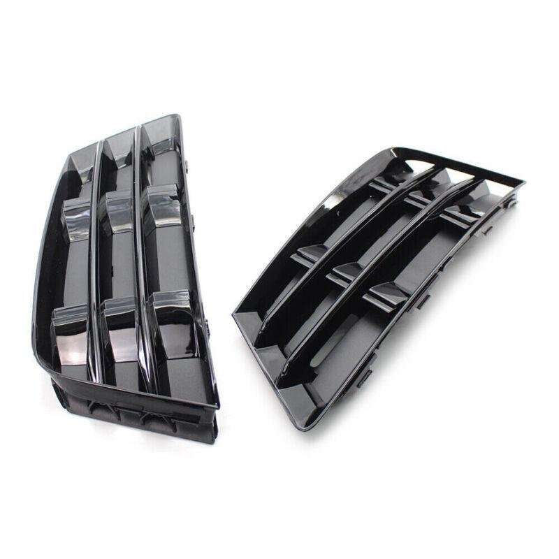 Front Bumper Fog Light Grille Cover Lower For Audi A4 B9 2016-2018 2017 Pair