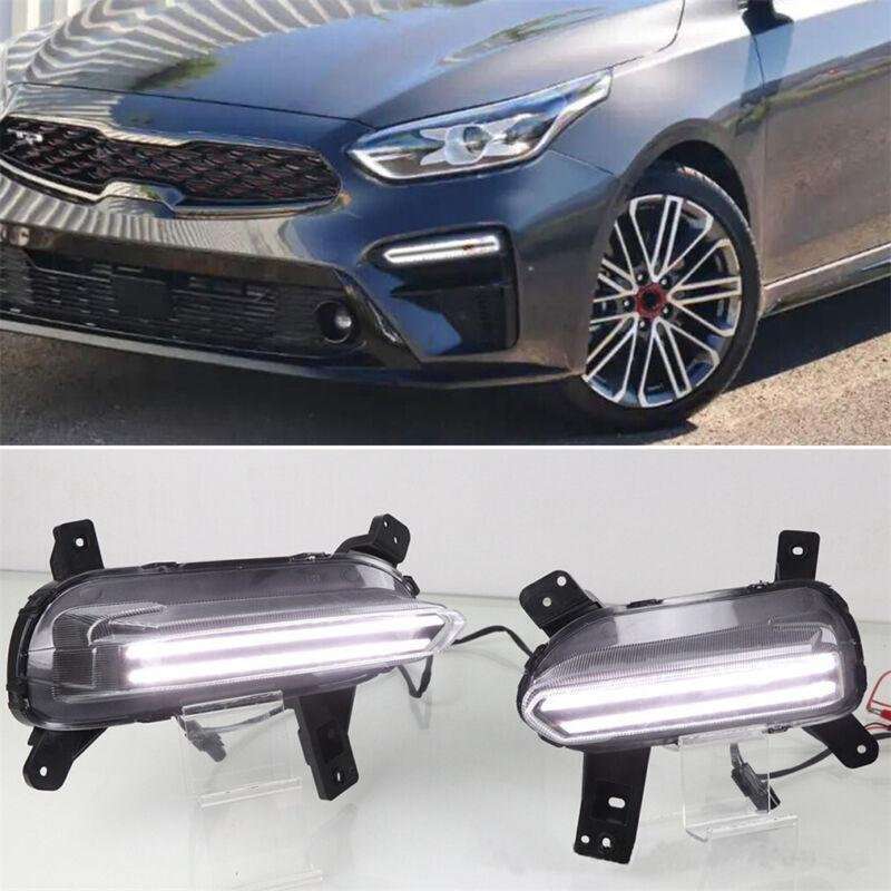 Fit For Kia Cerato 2019-2020 LED DRL Daytime Running Fog Light Lamps