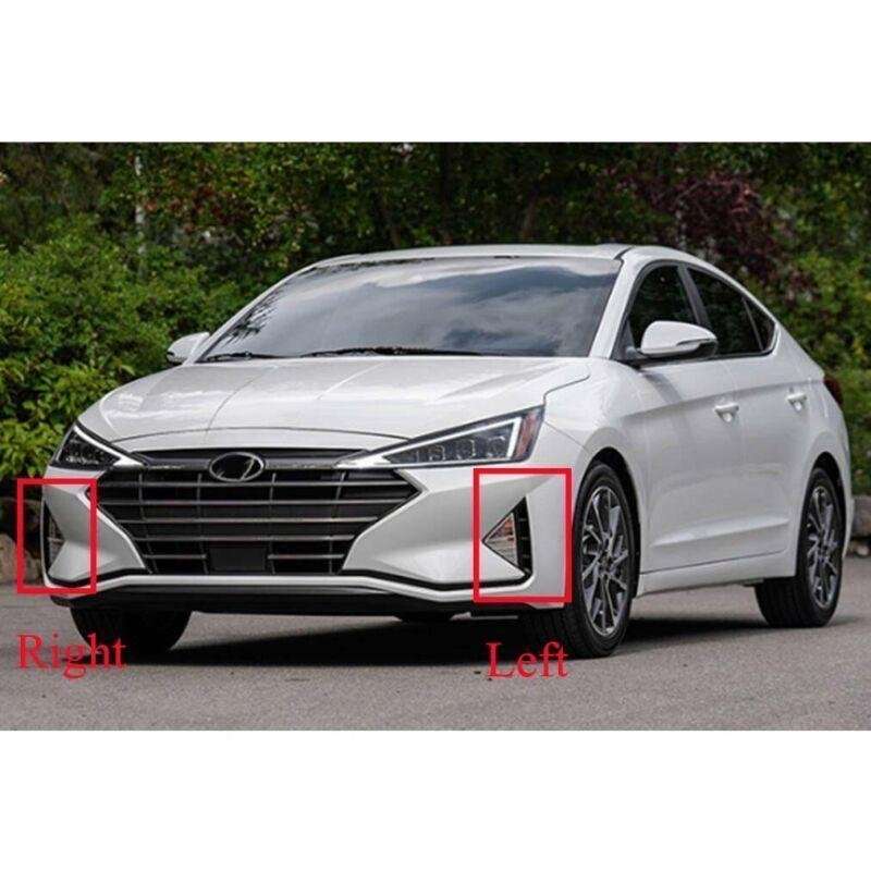 Fits For Hyundai Elantra 2019-2020 1 Pair Front Bumper Fog Light Driving Lamps