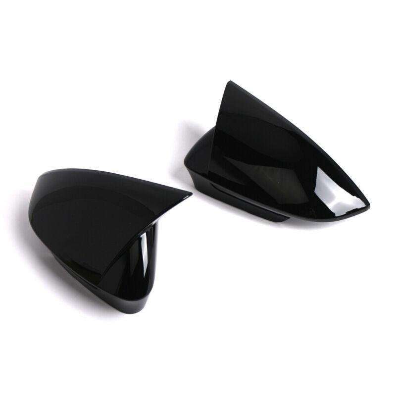 2pcs Rear View Wing Mirror Cover Caps For VW ID.4 VW ID.5 2021-2024 Gloss Black