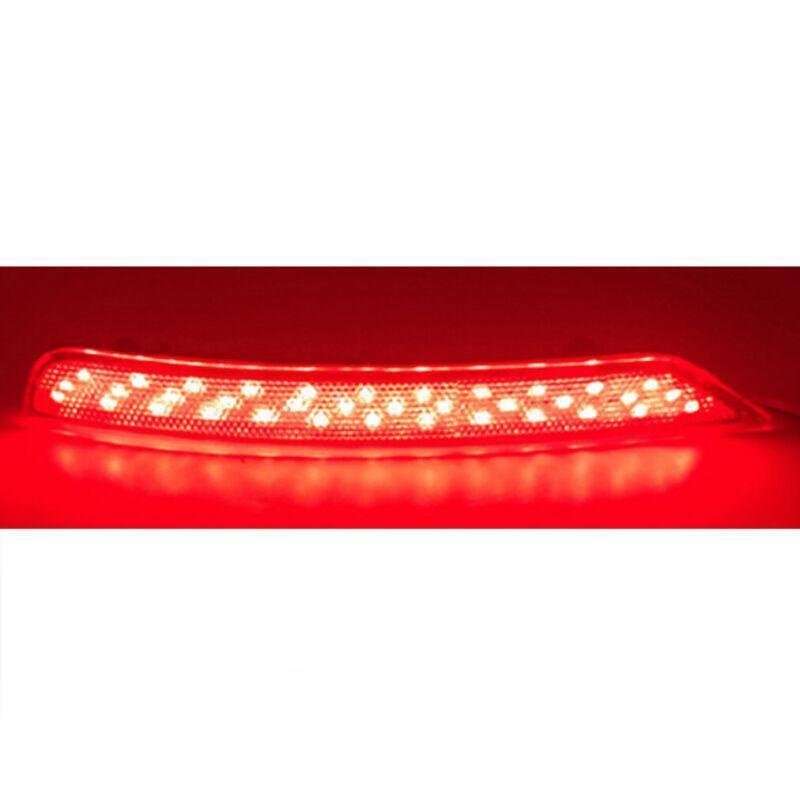 2x Red LED Rear Fog Taillight Bumper Reflector Lights For Subaru Forester 08-18
