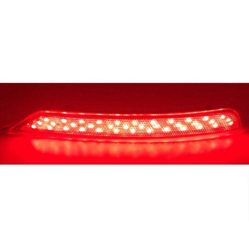 2x Red LED Rear Fog Taillight Bumper Reflector Lights For Subaru Forester 08-18